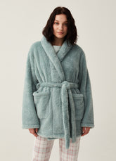 Ovs Short Dressing Gown With Belt